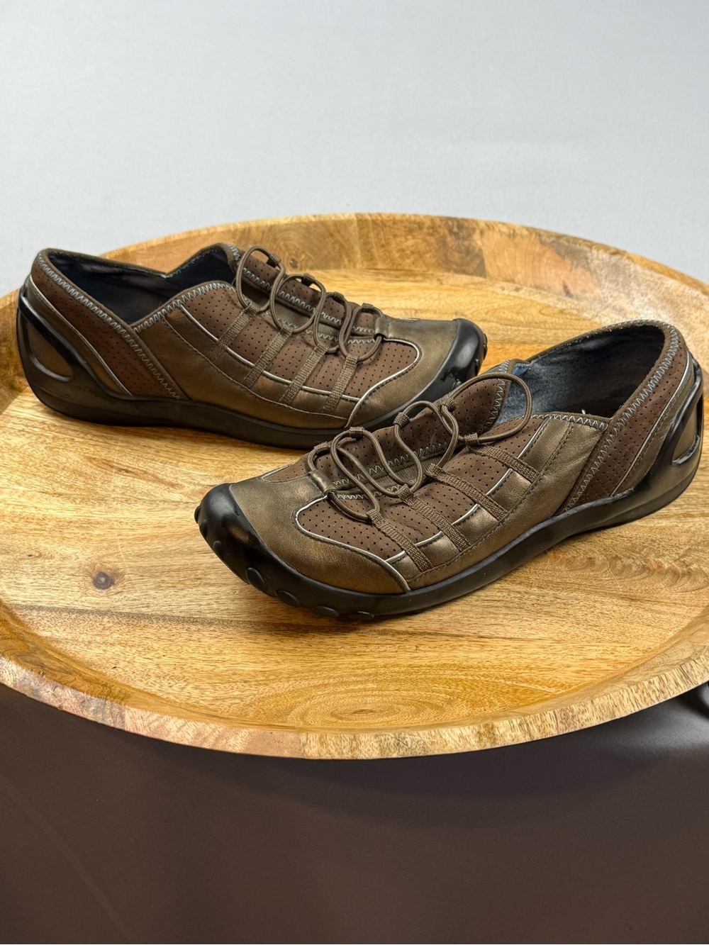 Privo By Clarks Brown Leather Comfort Travel Shoes Women’s 8.5